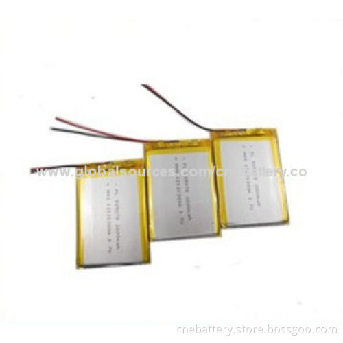 Li-polymer Battery Packs with 3.7V/2,400mAh PL503759 for Electric Products